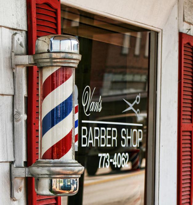 Why do Barbershop Display White, Red, and Blue Poles?