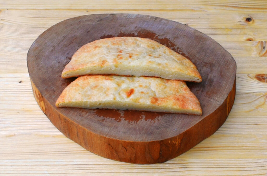 Roman Flatbread with Cheese, the very first step in the pizza evolution